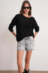 Boat Neck Lightweight Seasonal Knit Sweater