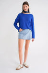 Boat Neck Lightweight Seasonal Knit Sweater