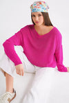 Boat Neck Lightweight Seasonal Knit Sweater