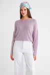 Boat Neck Lightweight Seasonal Knit Sweater