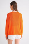 Boat Neck Lightweight Seasonal Knit Sweater