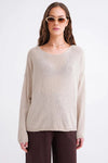 Boat Neck Lightweight Seasonal Knit Sweater