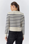 Soft-Textured Striped Knit Sweater