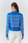 Soft-Textured Striped Knit Sweater