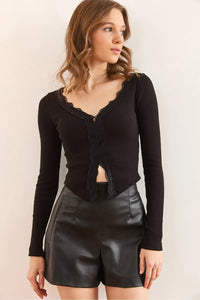 Lace Detail Blouse