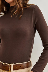 High-Neck Draped Soft Touch Blouse
