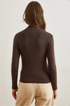 High-Neck Draped Soft Touch Blouse