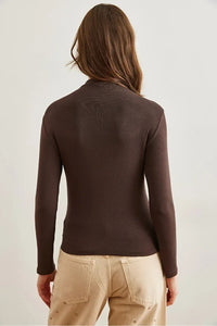 High-Neck Draped Soft Touch Blouse