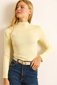 High-Neck Draped Soft Touch Blouse