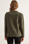 Polo Neck Tunisian Knit Blouse