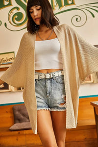 Batwing Sleeve Cozy Cardigan