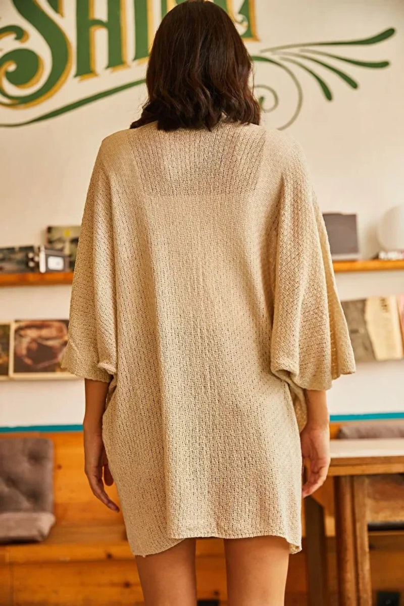 Batwing Sleeve Cozy Cardigan