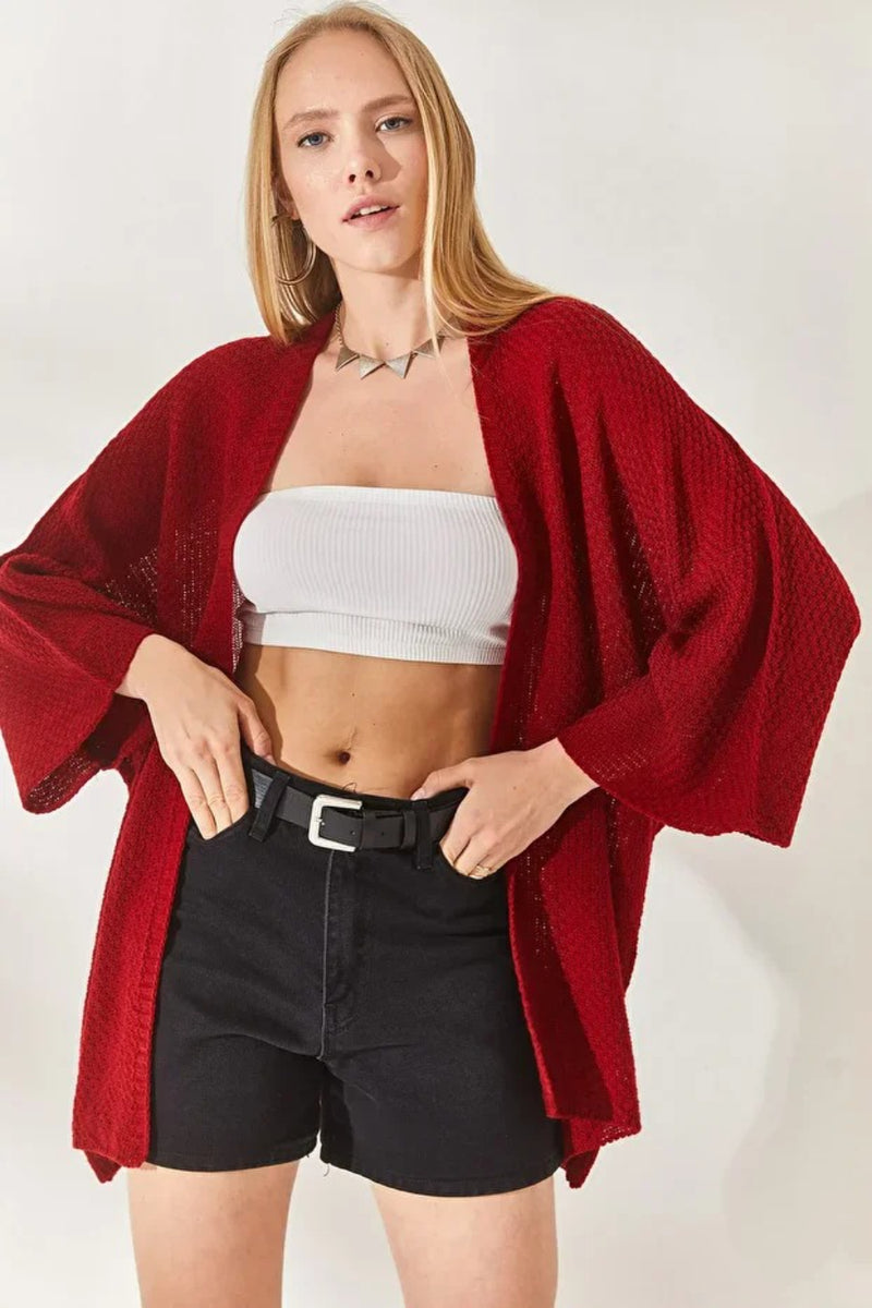 Batwing Sleeve Cozy Cardigan