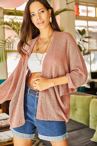 Batwing Sleeve Cozy Cardigan