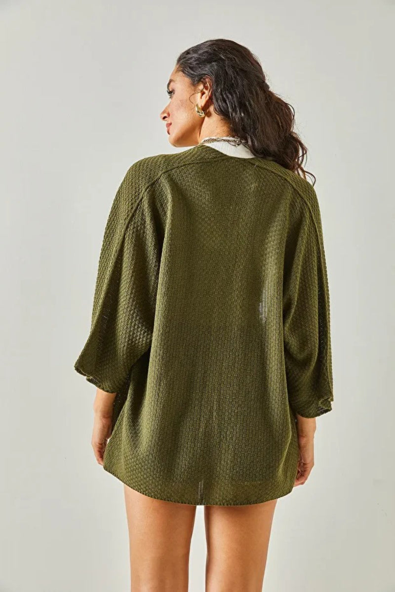 Batwing Sleeve Cozy Cardigan