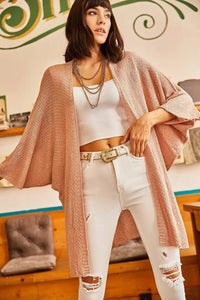 Batwing Sleeve Cozy Cardigan