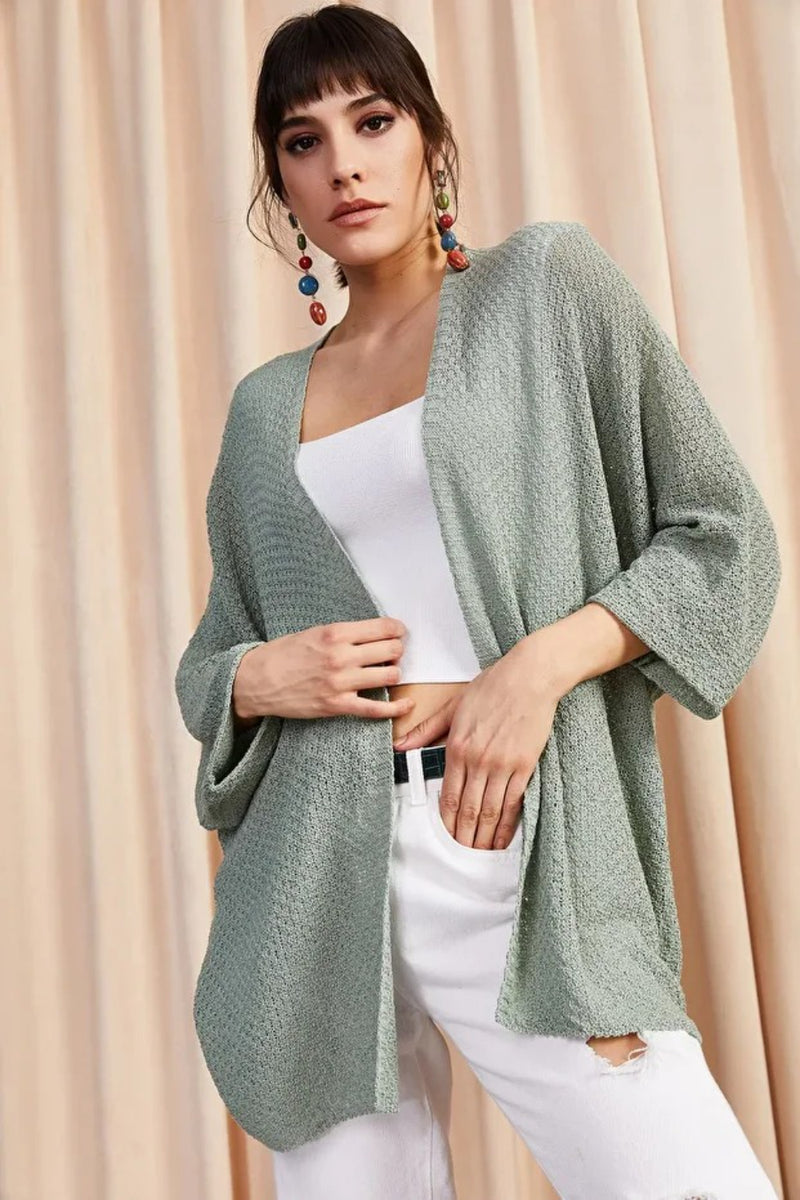 Batwing Sleeve Cozy Cardigan