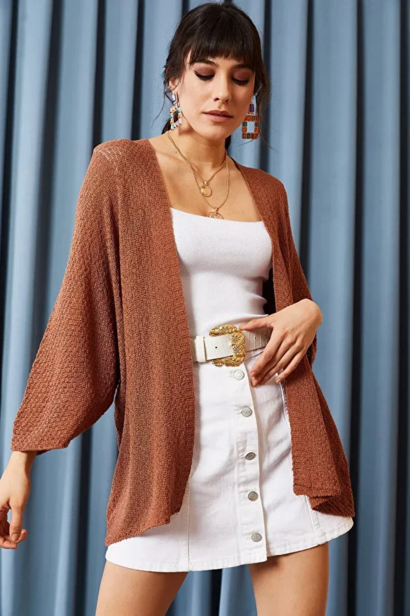 Batwing Sleeve Cozy Cardigan