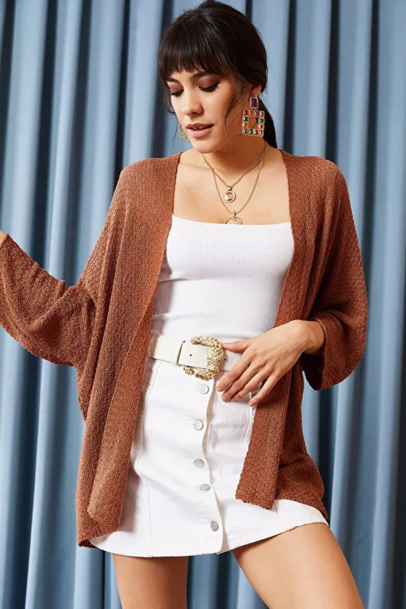 Batwing Sleeve Cozy Cardigan