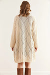 Openwork Long Knit Cardigan