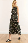 Halter Neck Belted Midi Dress