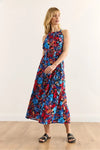 Halter Neck Belted Midi Dress