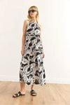 Halter Neck Belted Midi Dress