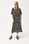 Oversized Cotton Dress with Side Slit