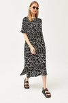 Oversized Cotton Dress with Side Slit