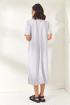 Oversized Cotton Dress with Side Slit