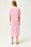 Oversized Cotton Dress with Side Slit