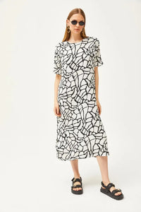 Oversized Cotton Dress with Side Slit