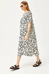 Oversized Cotton Dress with Side Slit