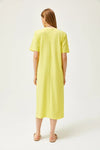 Oversized Cotton Dress with Side Slit