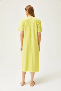 Oversized Cotton Dress with Side Slit