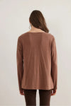 Boat Neck Wool-Viscose Draped Jumper