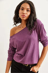 Boat Neck Wool-Viscose Draped Jumper