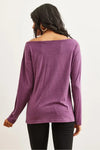 Boat Neck Wool-Viscose Draped Jumper