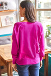 Boat Neck Loose Knit Sweater