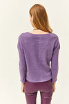 Buttoned Fleece-Lined Loose Sweater