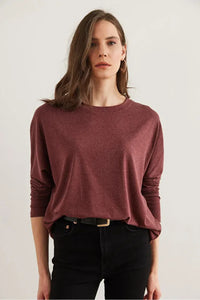 Crew Neck Batwing Wool Sweater