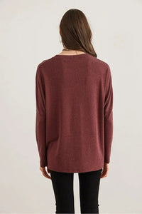 Crew Neck Batwing Wool Sweater