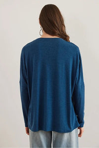 Crew Neck Batwing Wool Sweater