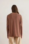 Crew Neck Batwing Wool Sweater