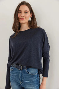 Crew Neck Batwing Wool Sweater