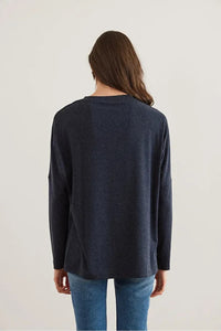 Crew Neck Batwing Wool Sweater