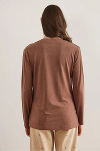 V-Neck Wool-Viscose Draped Sweater