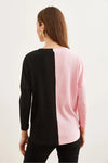 Color Block Soft-Textured Sweater