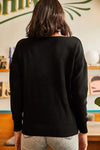 Lace-Collar Knit Blouse