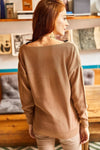 Lace-Collar Knit Blouse